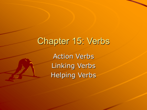 Chapter 15: Verbs