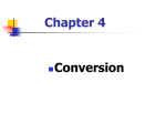 Conversion