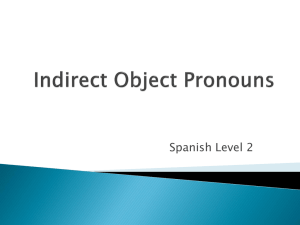 Indirect Object Pronouns