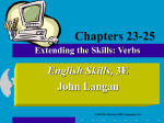 English Brushup, 3E Extending the Skills: Verbs (23-25)