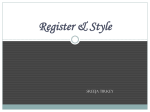 Register & Style