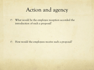 Action and agency