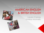 AMERICAN ENGLISH & BRITISH ENGLISH