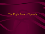 The Eight Parts of Speech