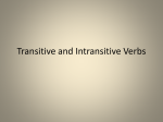 Transitive verb - 4J Blog Server