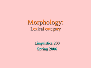 Morphology