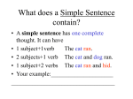 Sentence Variety