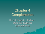 Complements - Teacher Pages