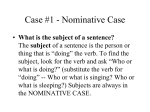 Accusative Case