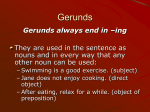 Gerunds - Images