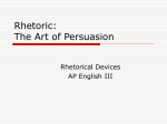 Rhetoric: The Art of Persuasion