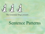 Sentence Patterns