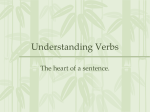 Understanding Verbs