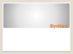 Syntax - edms411-2