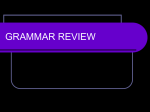 grammar review