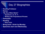 Day 27 Biographies