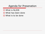 Agenda for Presenation