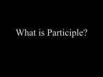 35. What is Participle?