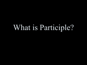 35. What is Participle?