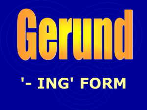 Gerund