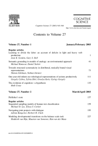 Contents to Volume 27 Volume 27, Number 1 January/February 2003