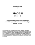 STAGE III  (Grades 3‐5)