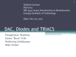 DAC, Diodes and Triacs - Georgia Institute of Technology