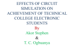 EFFECTS OF CIRCUIT SIMULATION ON ACHIEVEMENT