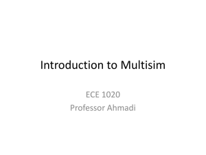 Introduction to Multisim