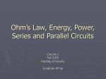 Lecture 2: Power, Energy, and Ohm`s Law