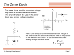 The Zener Diode