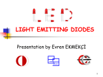 Light Emitting Diodes (LED's)