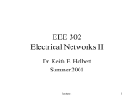 EEE 302 Lecture 1 - Arizona State University