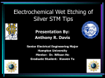 Electrochemical Wet Etching of Silver STM Tips