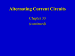 Ch 33 - A.C. Circuits