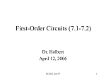First-Order Circuits (7.1-7.2)