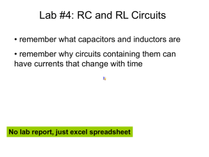 Lab #1: Ohm’s Law (and not Ohm’s Law)