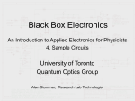 Black Box Electronics - University of Toronto