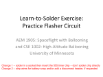 Learn-to-Solder Exercise: Practice Flasher Circuit