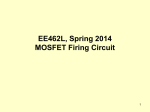 MOSFET firing circuit class notes
