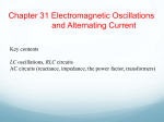 Ch 31 EM Oscillations and Alternating Currents