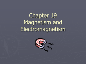 Chapter 19 Magnetism and Electromagnetism