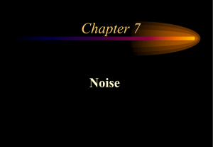 Chapter 7 NOISE