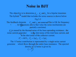 Noise in BJT