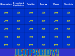 AP1 Test Review Jeopardy