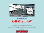 Ohm`s Law PowerPoint
