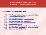 Amateur Radio Technician Class Element 2 Course