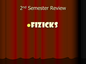 2nd Semester Review