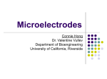 Microelectrodes - University of California, Riverside