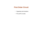 RC circuit – natural response